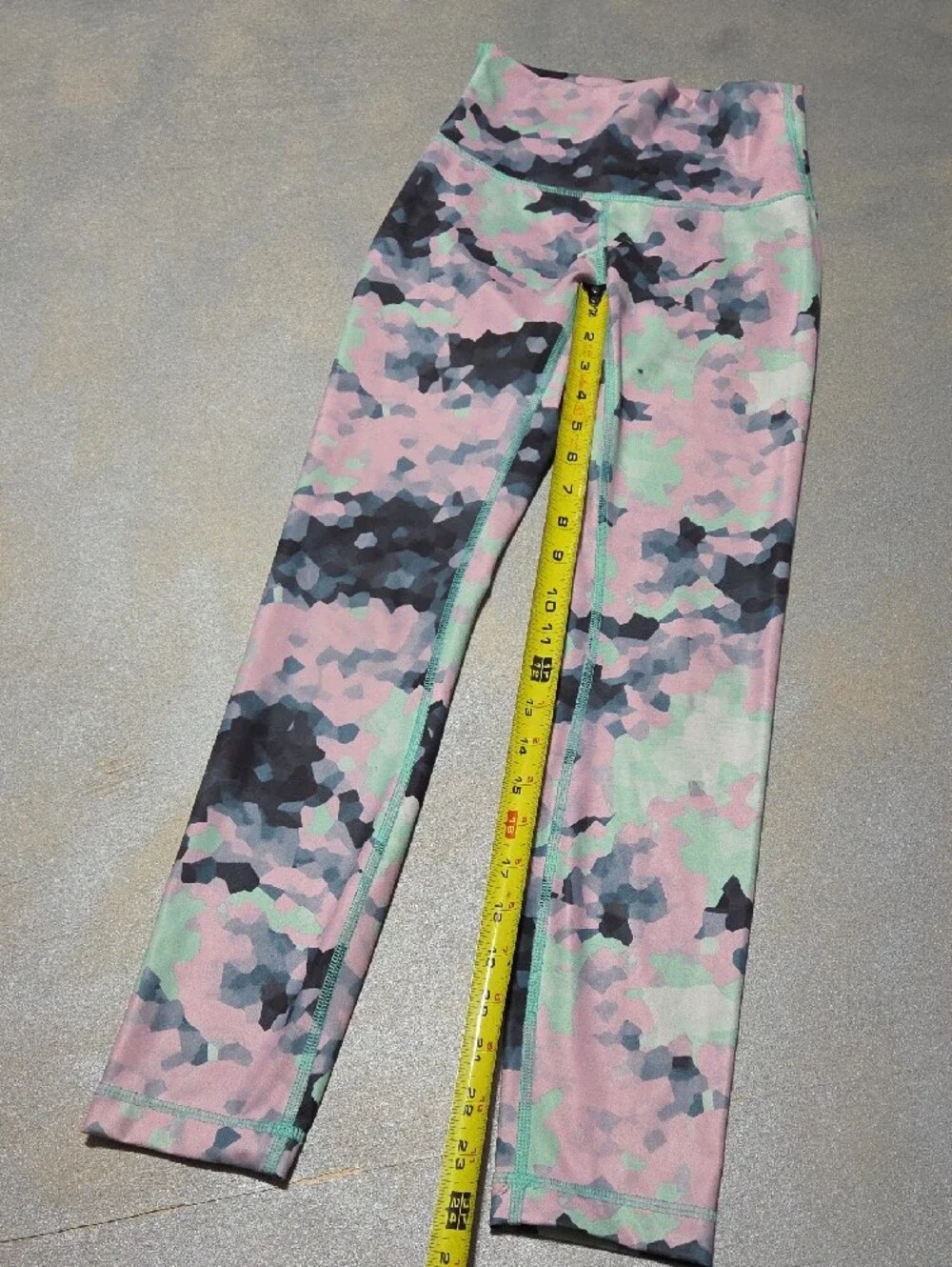 lululemon athletica Pink, Mint & Black Camo Leggings NWOTS
